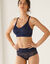 Soutien-gorge forme brassière invisible dos dentelle - sans armatures (marine)
