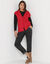 Gilet sans manches boutonné (framboise)