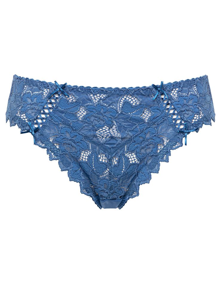 Slip dentelle unie Arum (bleu) Slip dentelle unie Arum (bleu)