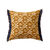 Coussin double face imprimé ethnique (beige / caramel)
