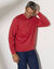 Sweat molleton col rond (corail grisé)