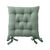 Galette de chaise carrée unie coton bachette - lot de 2 (eucalyptus)