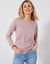 T-shirt volume loose manches 3/4 (rose parmé)