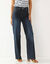 Jean coupe large stretch, grande stature (dark blue)