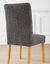 Housse microfibre bi-extensible gaufr&eacute;e sp&eacute;ciale chaise  (gris)