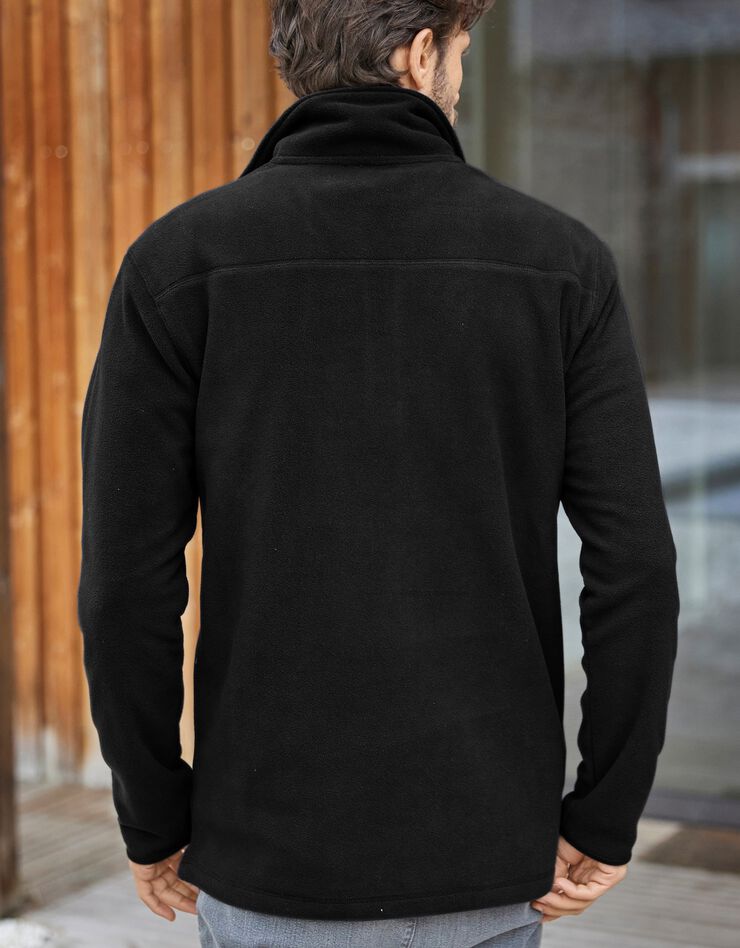 Sweat col camionneur maille micropolaire (noir) Sweat col camionneur maille micropolaire (noir)