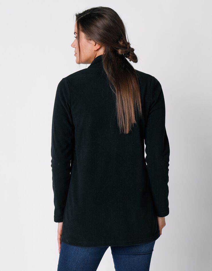 Veste polaire zippée manches longues (noir) Veste polaire zippée manches longues (noir)