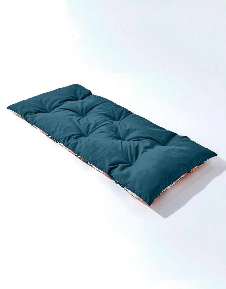 Long coussin de sol imprimé feuillage (rose / terracotta) Long coussin de sol imprimé feuillage (rose / terracotta)