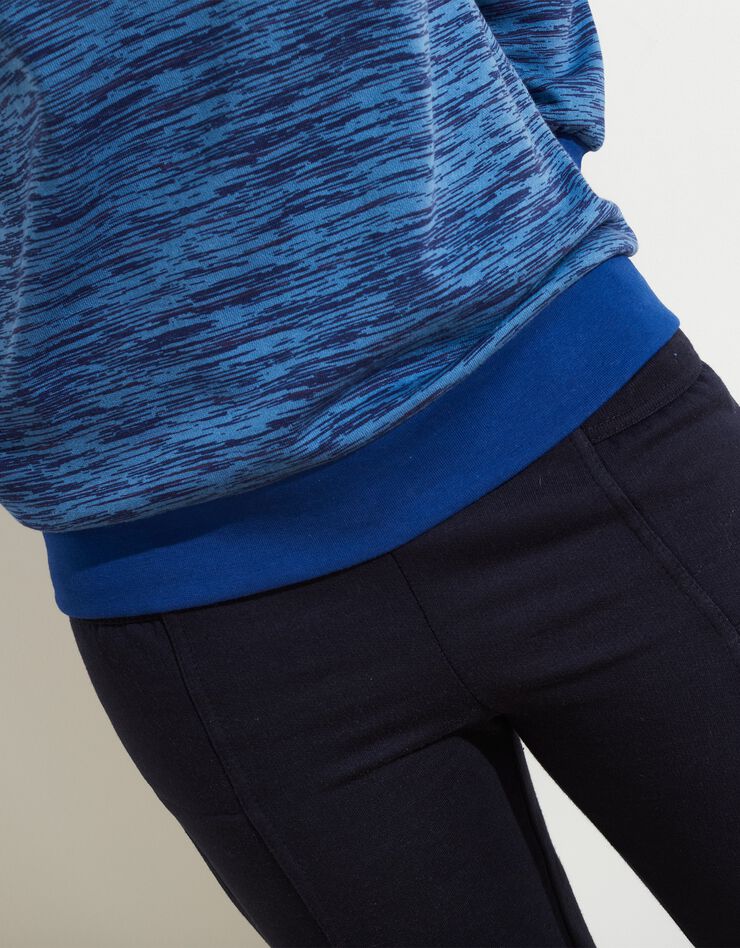 Sweat molleton imprimé, effet chiné (bleu dur chiné) Sweat molleton imprimé, effet chiné (bleu dur chiné)