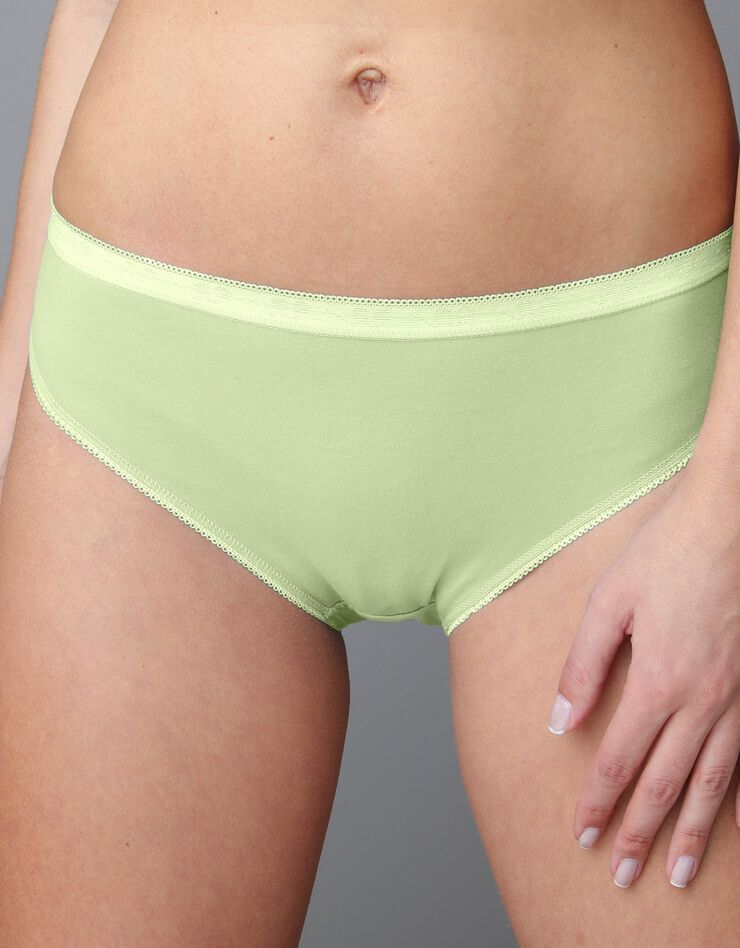 Culotte midi basique - lot de 3 (amande + rose + vert)