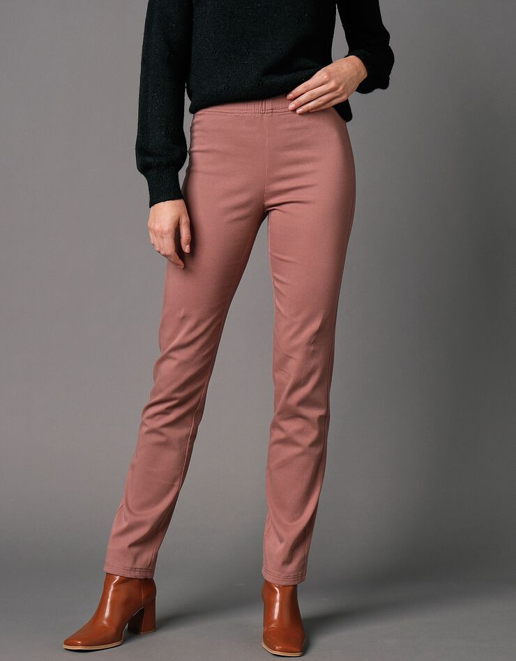 Pantalon sculptant effet ventre plat taille élastiquée (praline) Pantalon sculptant effet ventre plat taille élastiquée (praline)