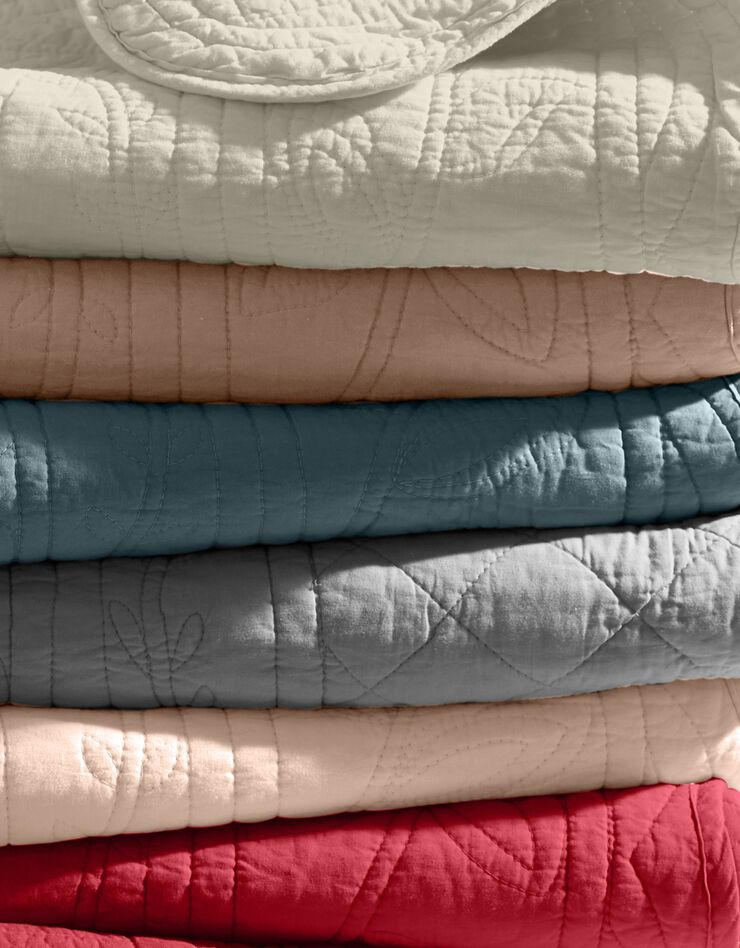 Tête de lit unie coton style boutis Cassandre (écru)