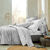 Linge de lit Héritage flanelle à motifs volutes (gris)