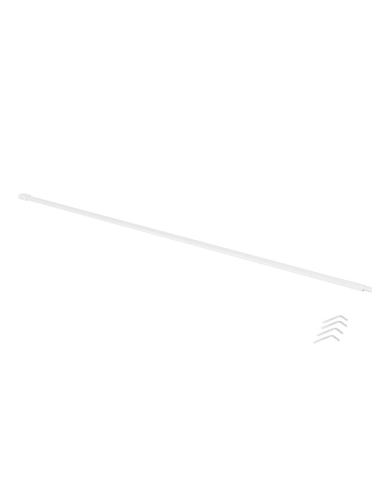 Tringle de vitrage extensible - lot de 2 (blanc)