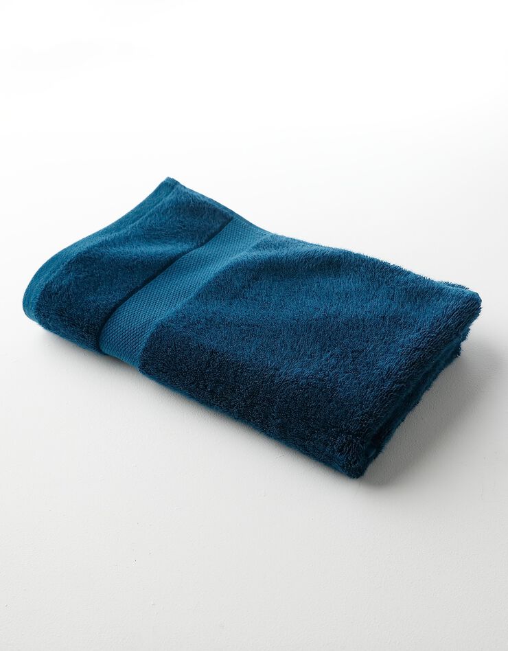 Éponge unie coton modal 500 g/m² (bleu canard)