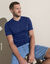 Tee-shirt col V manches courtes (marine)