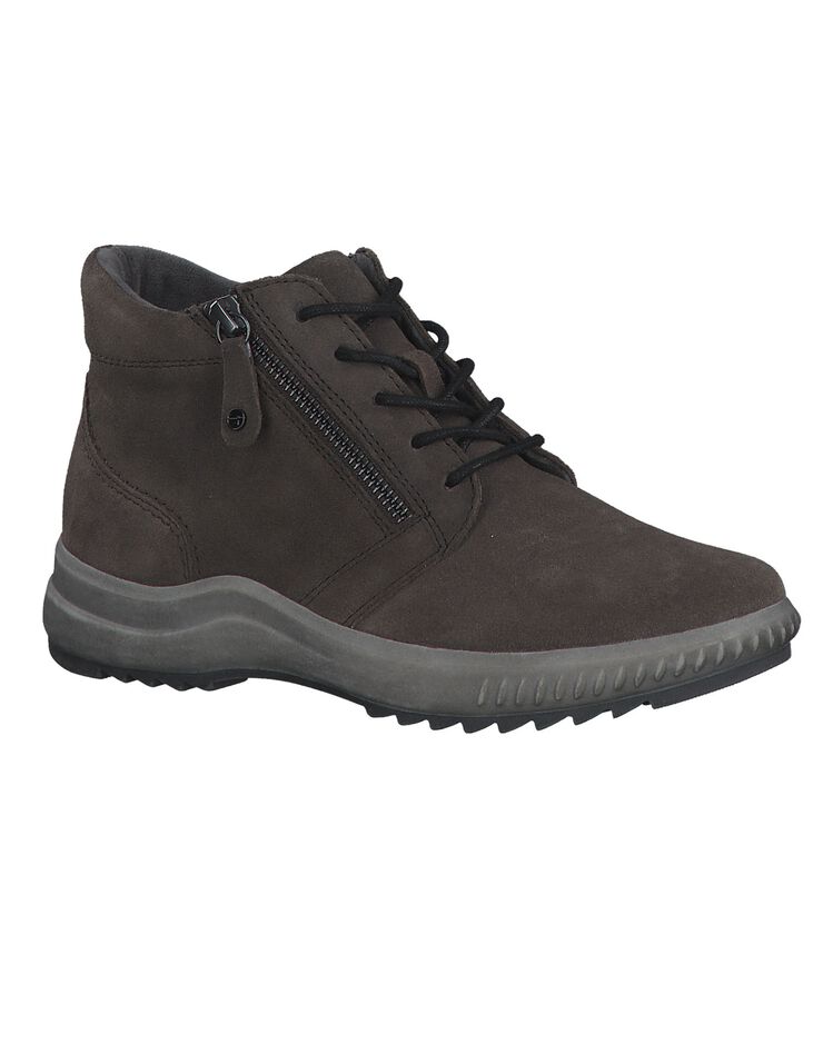 Bottines dessus croûte de cuir - largeur confort (anthracite) Bottines dessus croûte de cuir - largeur confort (anthracite)