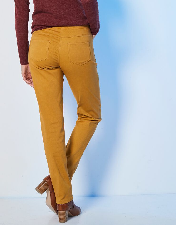Pantalon coupe "boyfriend" ultra confort (curry) Pantalon coupe "boyfriend" ultra confort (curry)