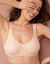 Soutien-gorge moulé invisible microfibre et dentelle - avec armatures (poudre)