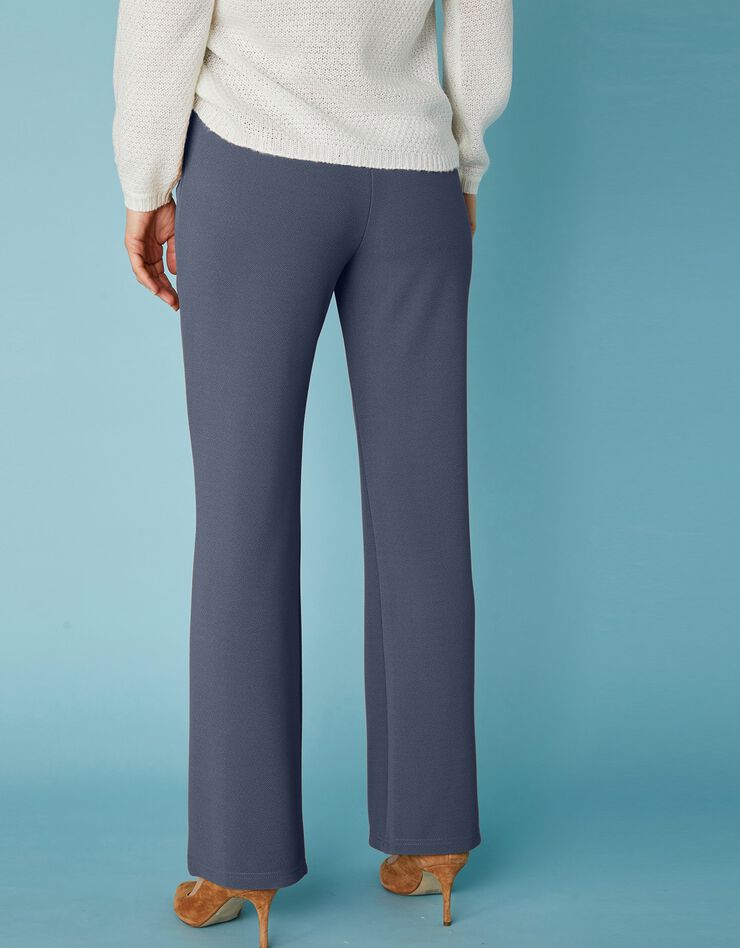 Pantalon coupe bootcut maille crêpe stretch - grande stature (gris bleuté) Pantalon coupe bootcut maille crêpe stretch - grande stature (gris bleuté)