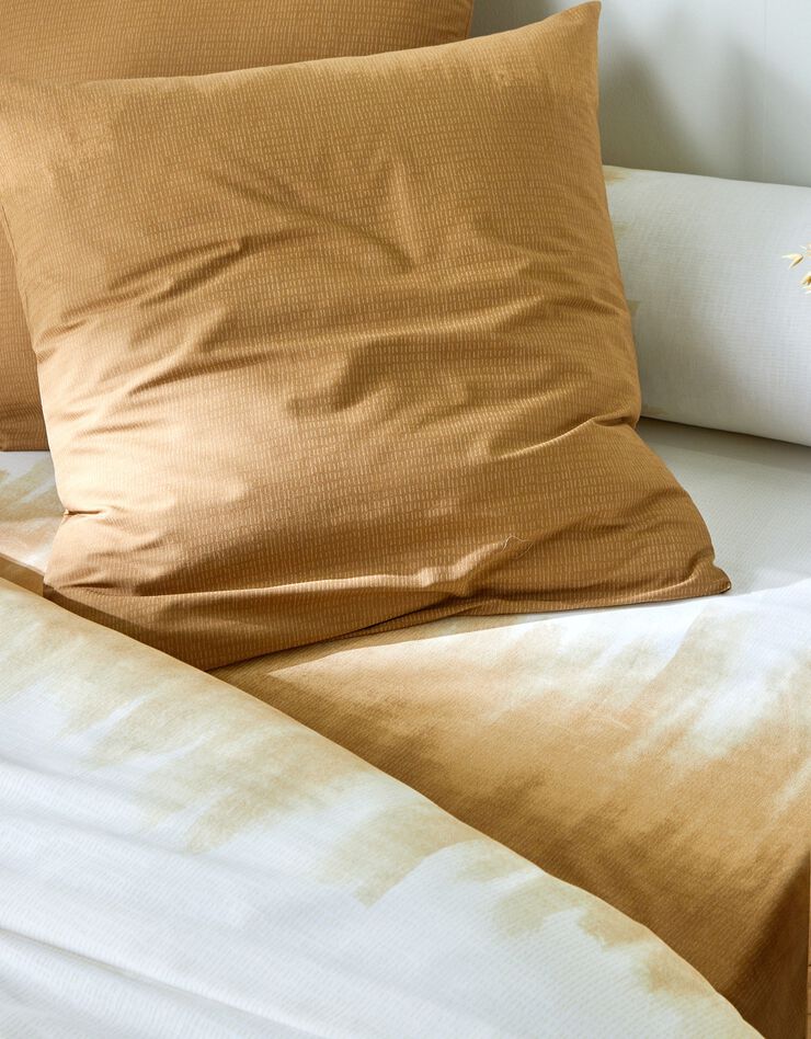 Linge de lit Abysse en coton (sable)