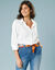 Chemise unie, Spécial Petites (blanc)