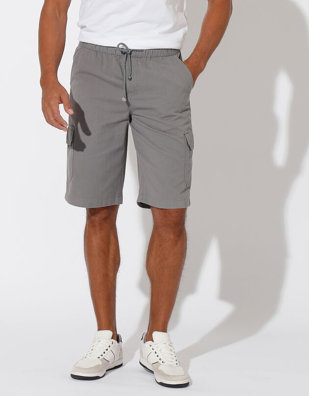 Bermuda cargo multipoches (gris)