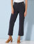 Pantalon coupe droite 7/8ème (marine)
