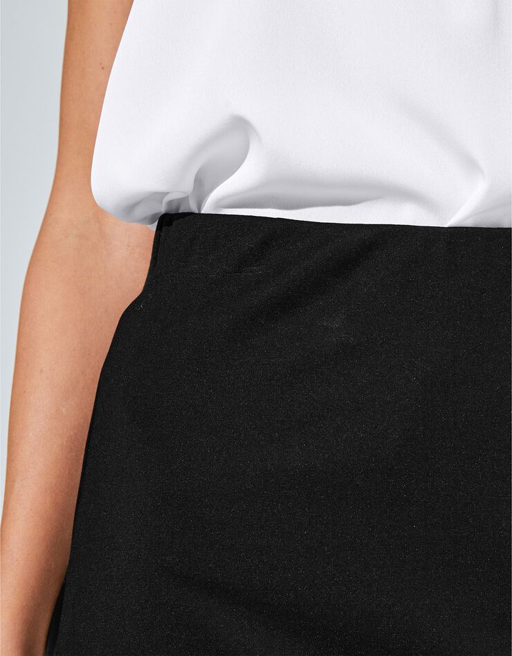 Jupe trapèze maille milano (noir) Jupe trapèze maille milano (noir)