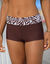 Boxer de bain modulable imprim&eacute; z&egrave;bre (chocolat)