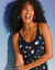 Maillot de bain 1 pièce Davao imprimé pois (noir / blanc)