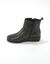 Boots cuir zipp&eacute;e, semelle compens&eacute;e (noir)