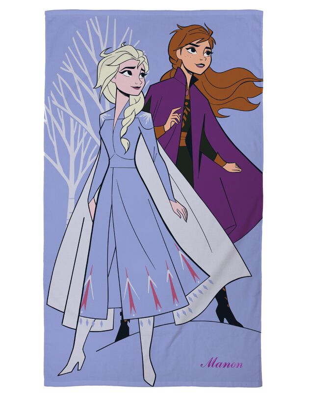 Drap de bain Disney® Reine des Neiges 2 personnalisable (bleu) Drap de bain Disney® Reine des Neiges 2 personnalisable (bleu)