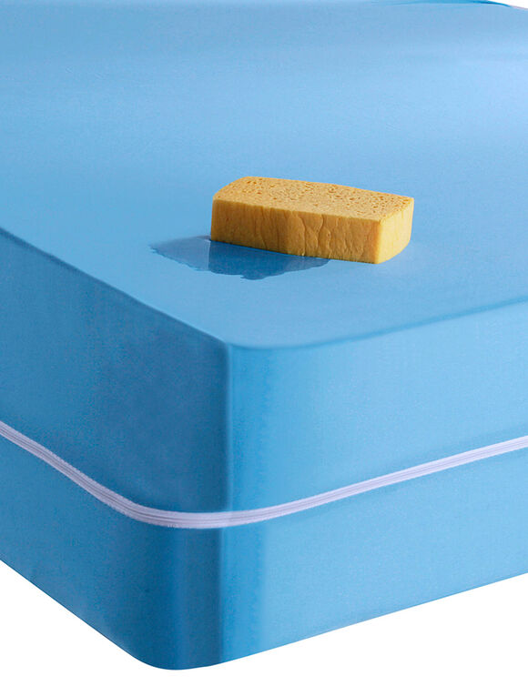 Housse matelas imperméable extensible (bleu)