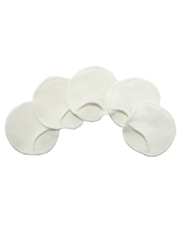 Disque démaquillant réutilisable - lot de 5 (beige) Disque démaquillant réutilisable - lot de 5 (beige)