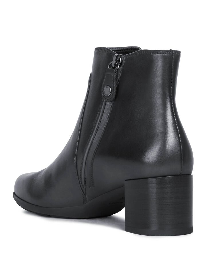 Boots cuir D New Annya Mid (noir)