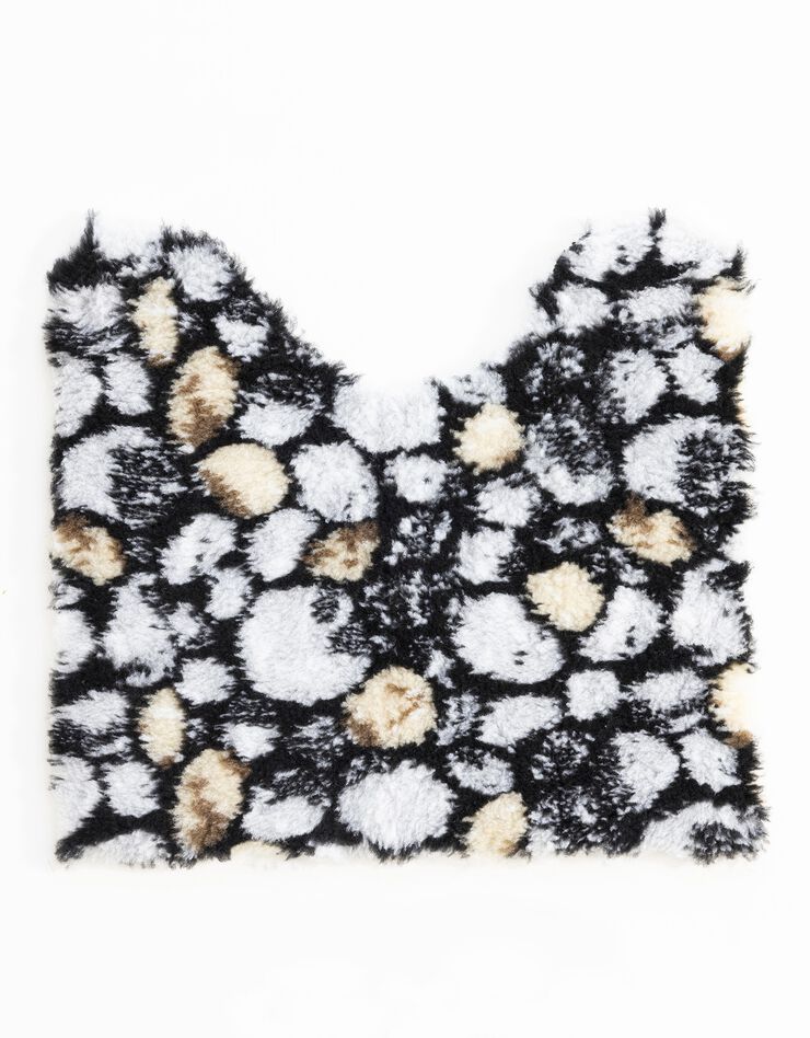 Tapis de bain cailloux (gris / beige)