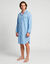 Liquette pyjama unie popeline coton (bleu ciel)