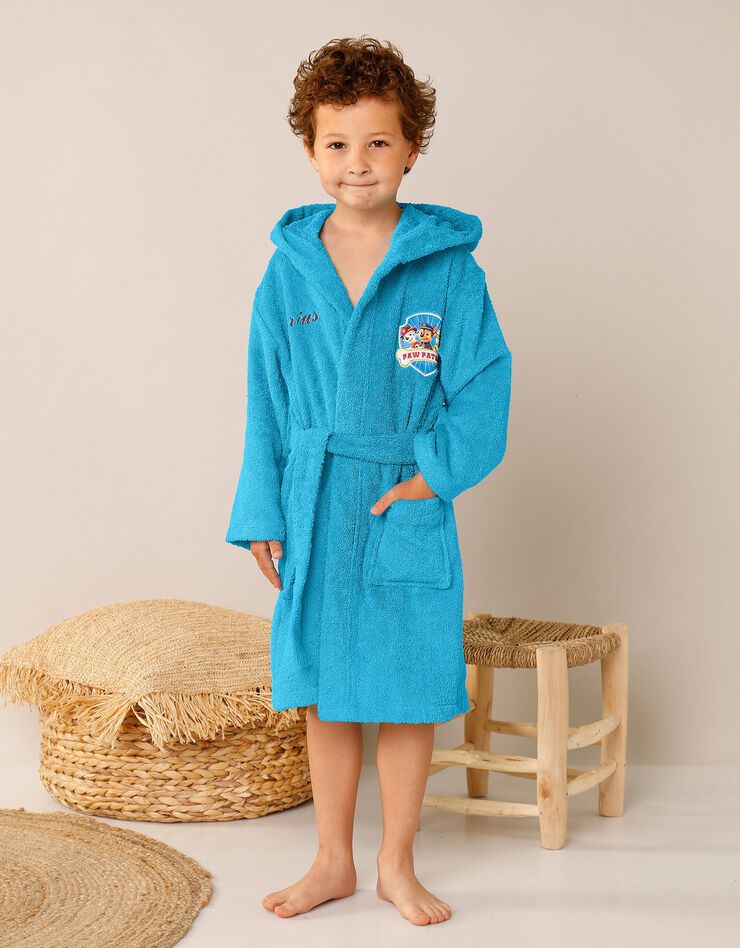Peignoir de bain Pat'Patrouille® personnalisable (bleu)