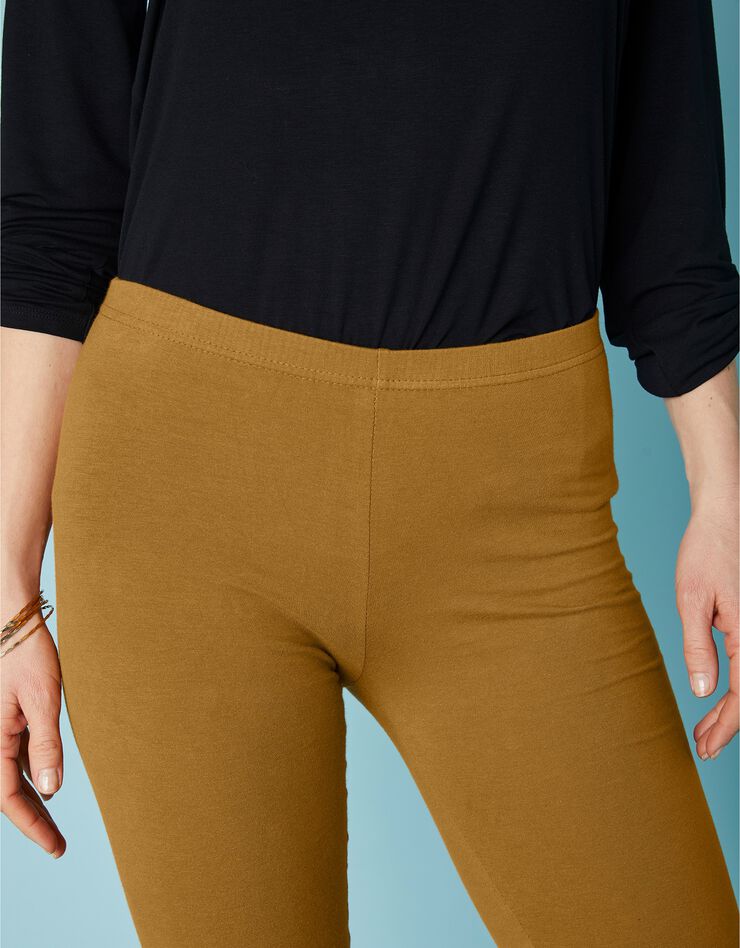 Legging taille élastiquée - lot de 2 (safran / noir) Legging taille élastiquée - lot de 2 (safran / noir)