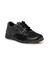 Derbies zipp&eacute;es et lac&eacute;es en cuir et textile extensible (noir)