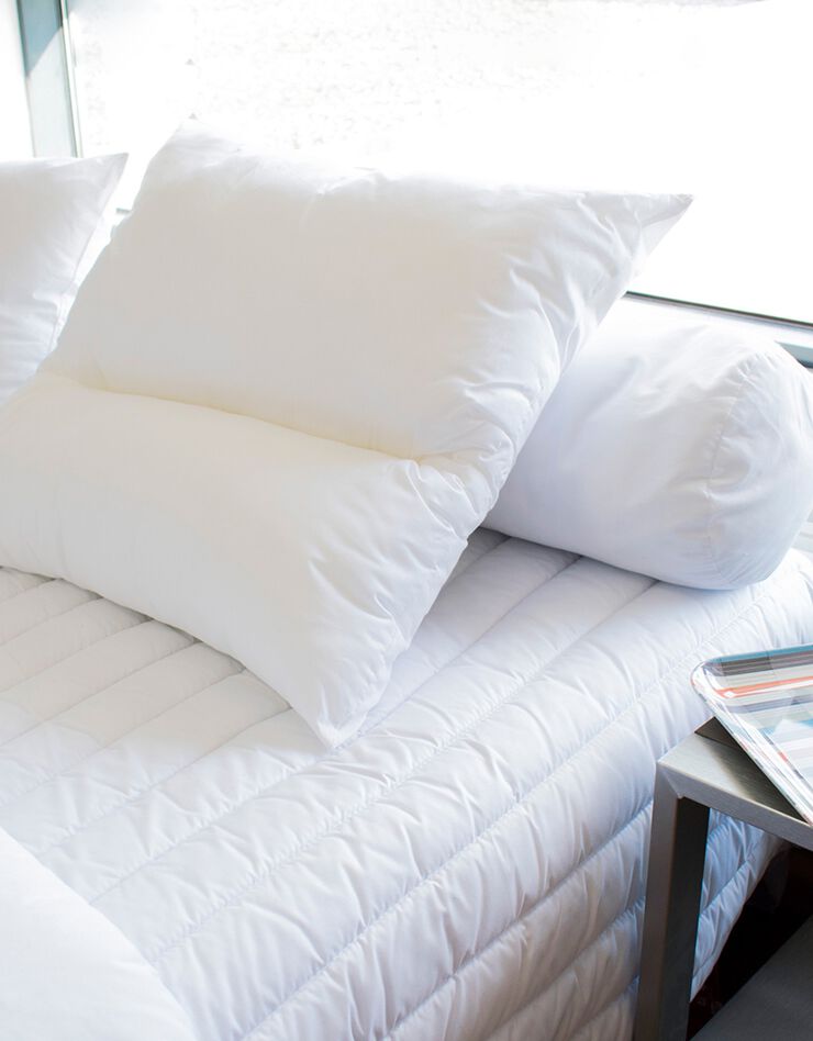 Oreiller Memofill mémoire de forme 3 positions - confort modulable (blanc)