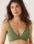 Soutien-gorge forme triangle en dentelle et tulle stretch Guspini - sans armatures (vert)