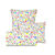 Linge de lit Aquarelle coton imprimé fleuri (blanc)