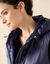 Parka imperméable fourrée, sans manches (marine)