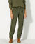 Pantalon 7/8ème, velours (kaki)