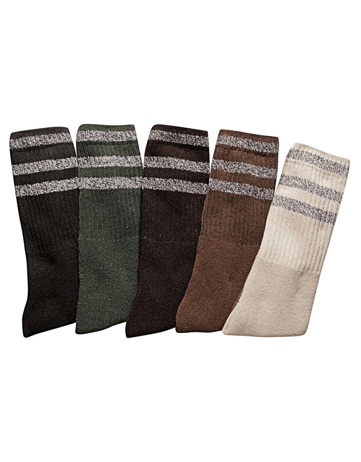 Mi-chaussettes confort - lot de 10 paires (noir / kaki / marron)