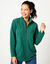 Veste polaire zippée manches longues (vert foncé)