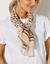 Foulard imprimé léopard (beige)