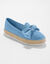 Mocassins espadrilles noeud à semelle corde crantée  (bleu ciel)